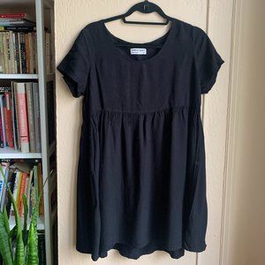 American Apparel Black babydoll dress